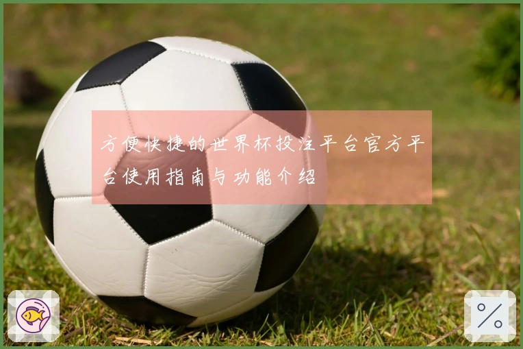 方便快捷的世界杯投注平台官方平台使用指南与功能介绍